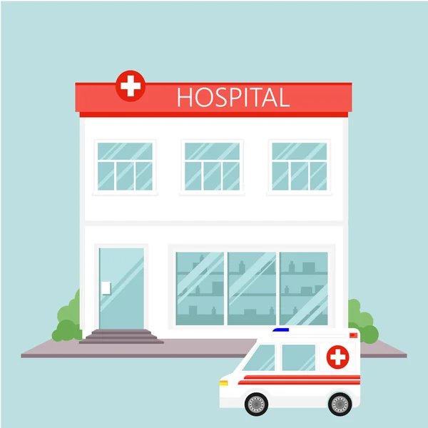 Ziekenhuis gebouw raster — Stockfoto