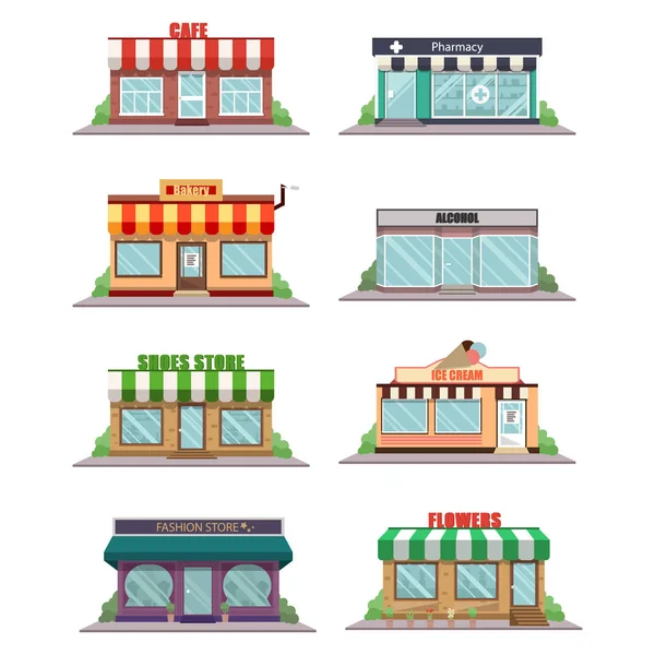 Ikonen der Ladenfassade — Stockfoto