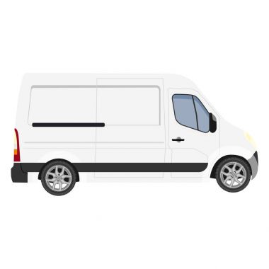 Beyaz minibüs kamyon
