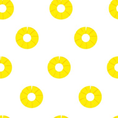 Sarı ananas desen