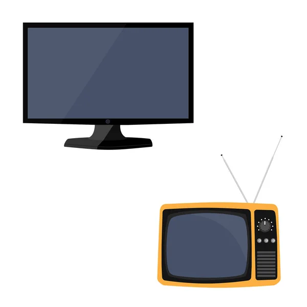 TV nova e retro — Fotografia de Stock
