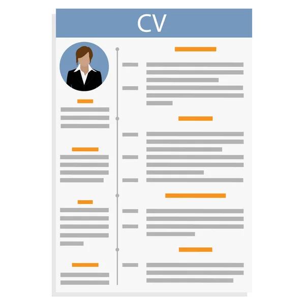 Curriculum Vitae raster — Stock fotografie