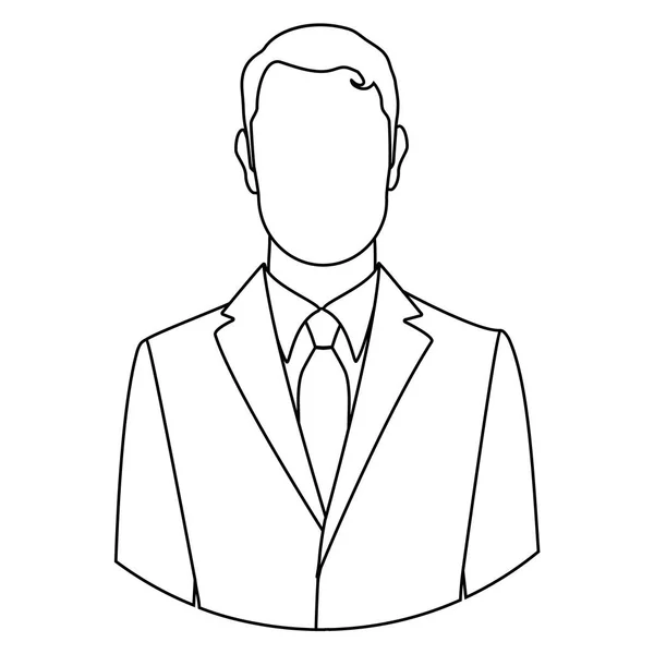 Line businessman icon — Stock Photo, Image