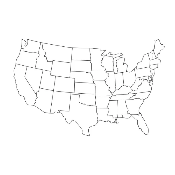 Rastrová mapa USA — Stock fotografie