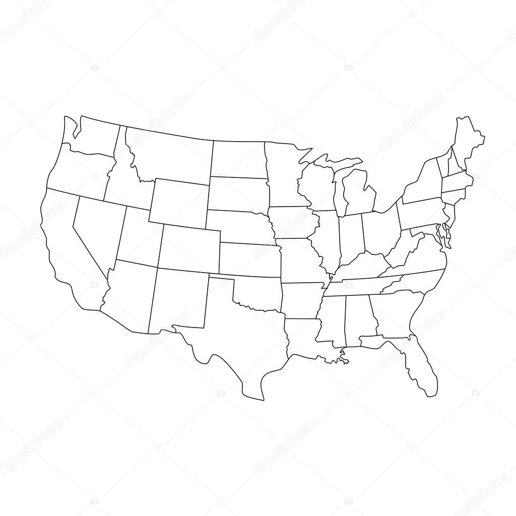 USA map raster