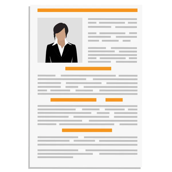 CV design template — Stock Photo, Image