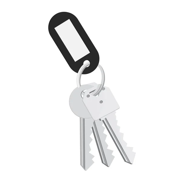 Blank tag and keys — Stock Photo, Image