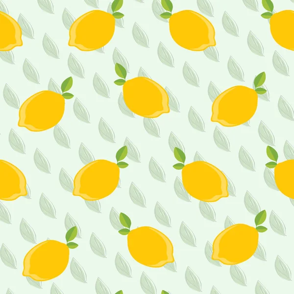 Patrón sin costura de limón — Archivo Imágenes Vectoriales