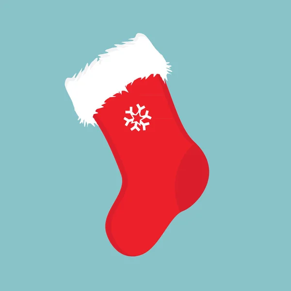 Icono de calcetín de Navidad — Vector de stock