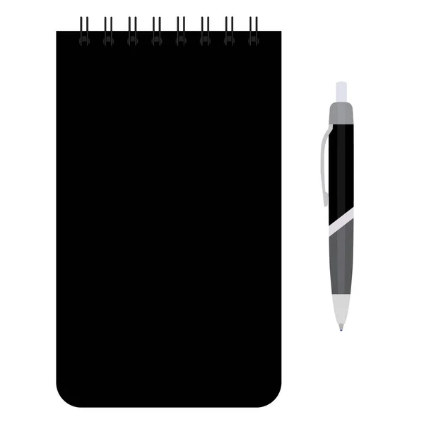 Блокнот и ручка — стоковое фото