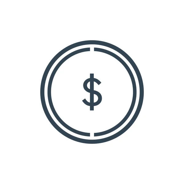 Dollar icône vecteur — Image vectorielle