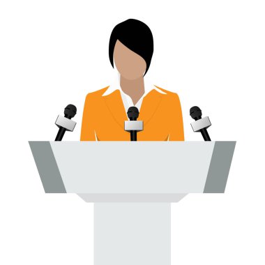 Kadın hoparlör ızgara