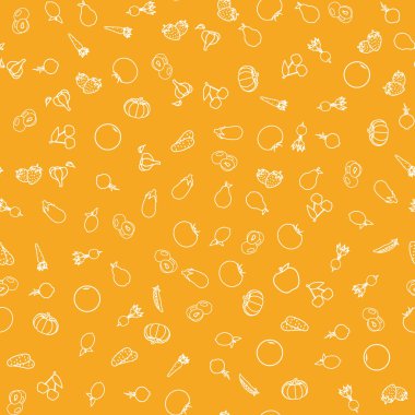 Dikişsiz desen meyve ve sebze
