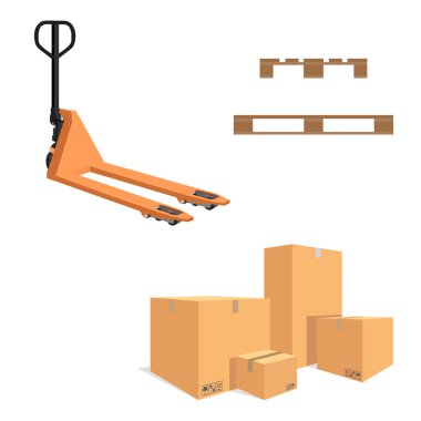 Kutuları ve palet jack