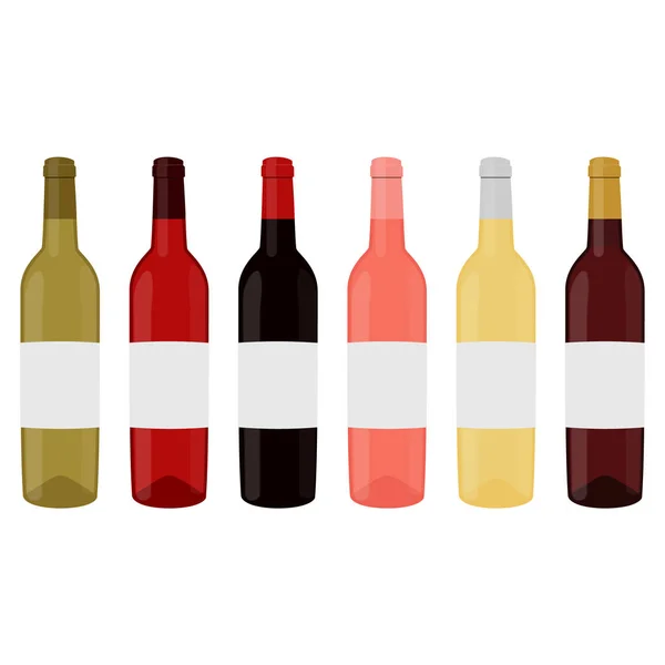 Botellas de vino raster — Foto de Stock