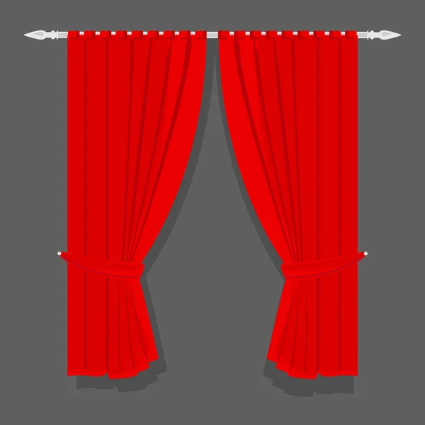 Red curtain raster — Stock Photo, Image