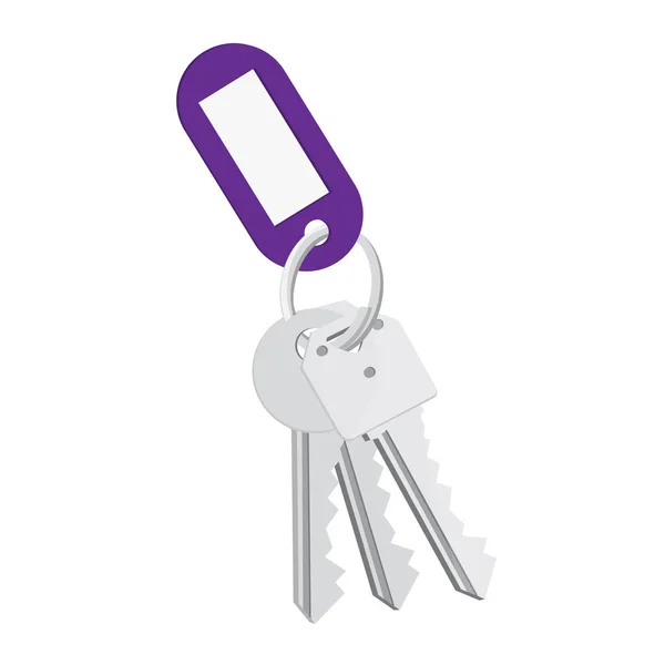 Blank tag and keys — Stock Photo, Image