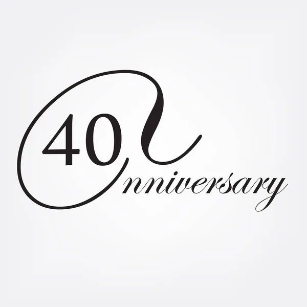 40 anos aniversário — Fotografia de Stock