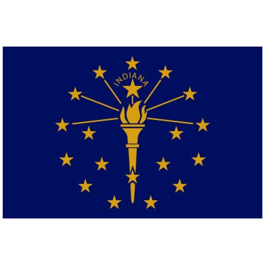 Indiana bayrak vektör