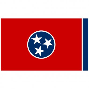 Tennessee bayrak vektör