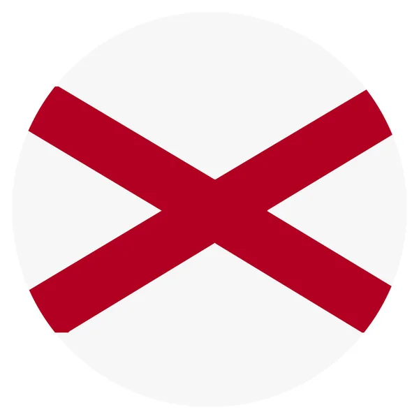 Alabama vlagpictogram — Stockvector