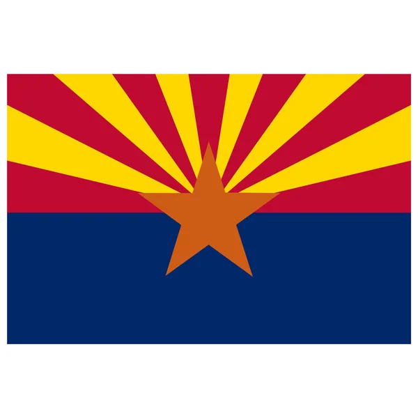 Vetor bandeira Arizona — Vetor de Stock