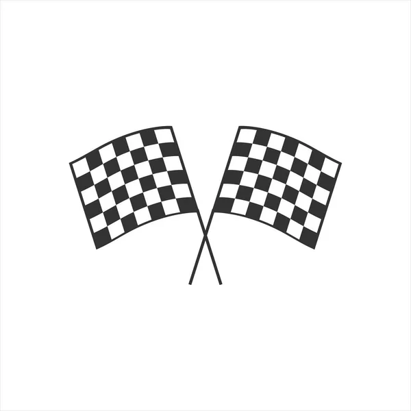 Icona bandiera da corsa — Vettoriale Stock