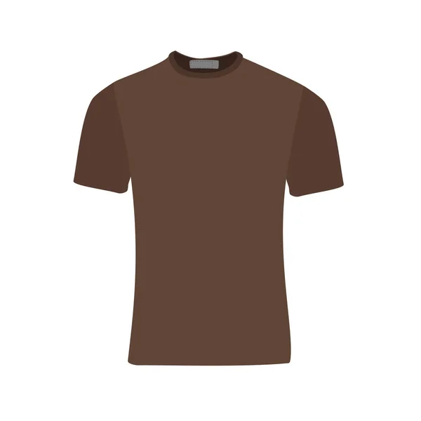 Vetor de t-shirt marrom —  Vetores de Stock