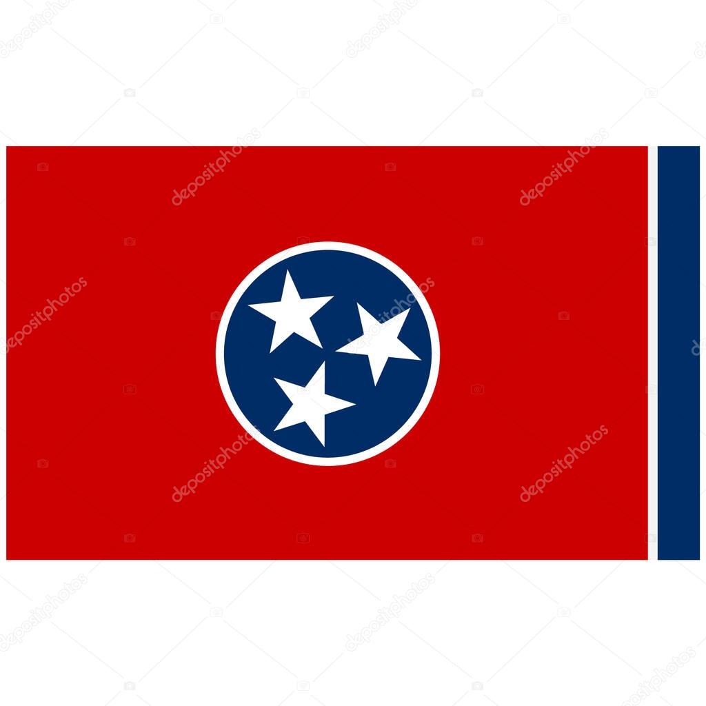 Tennessee flag vector