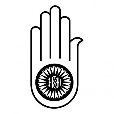Ahimsa raster hand