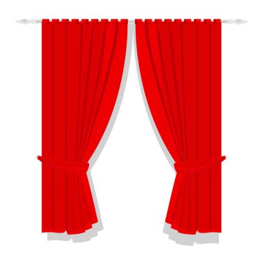 Kırmızı perde Raster