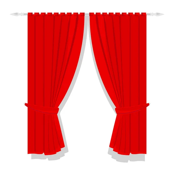 Red curtain raster — Stock Photo, Image