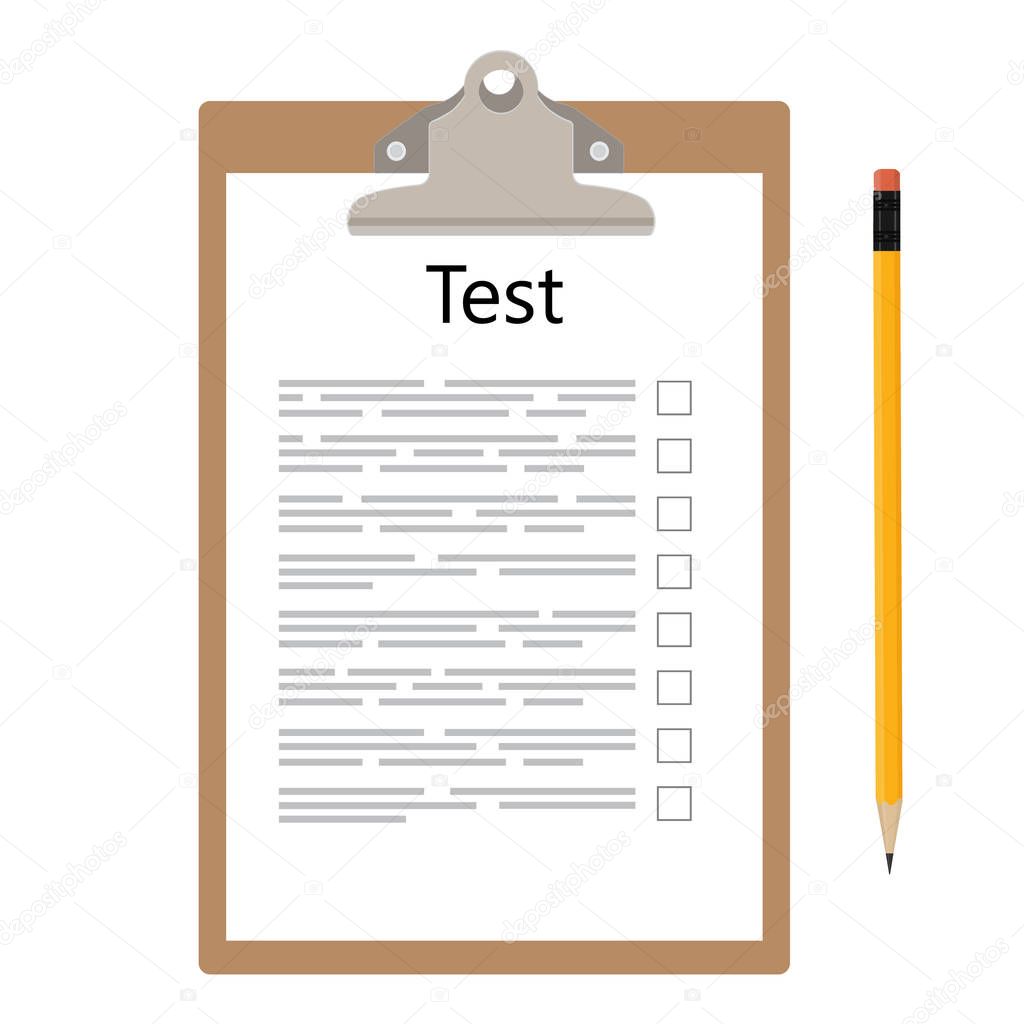 Test exam raster