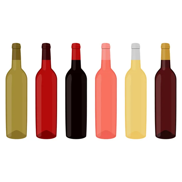 Vinné láhve raster — Stock fotografie