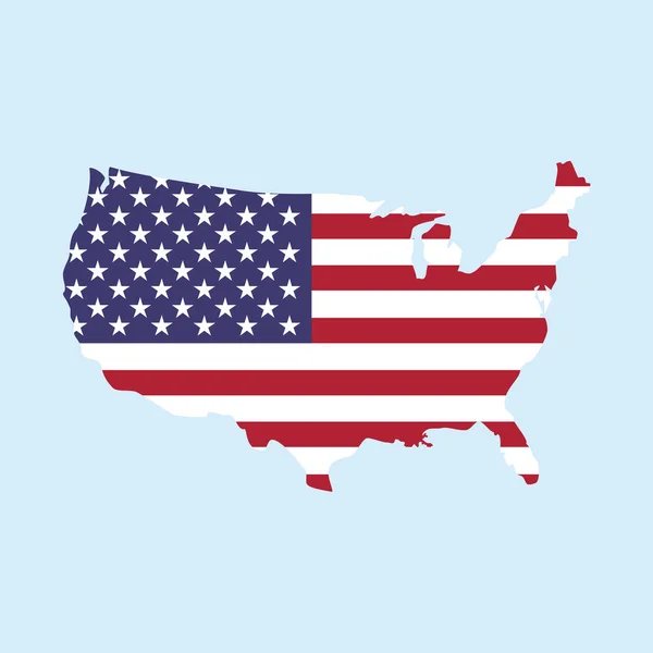 EUA mapa ícone — Fotografia de Stock