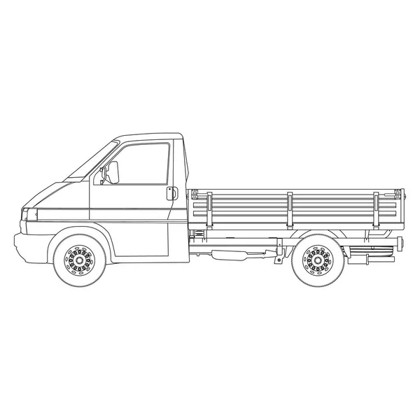 Pickup truck raster – stockfoto