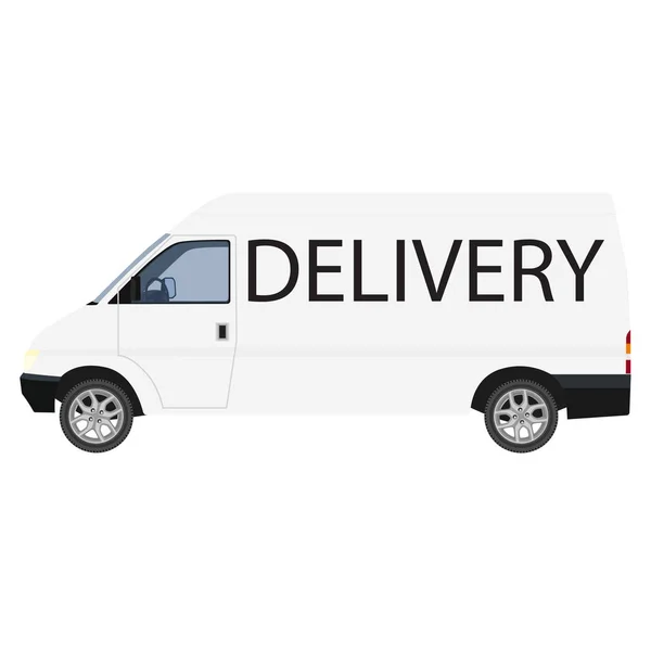 Delivery car raster — Stock Photo, Image