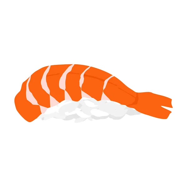 Sushi ebi vector — Stock Vector