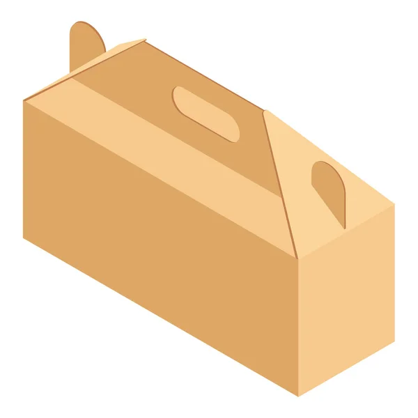 Caja de almuerzo vector de cartón — Vector de stock