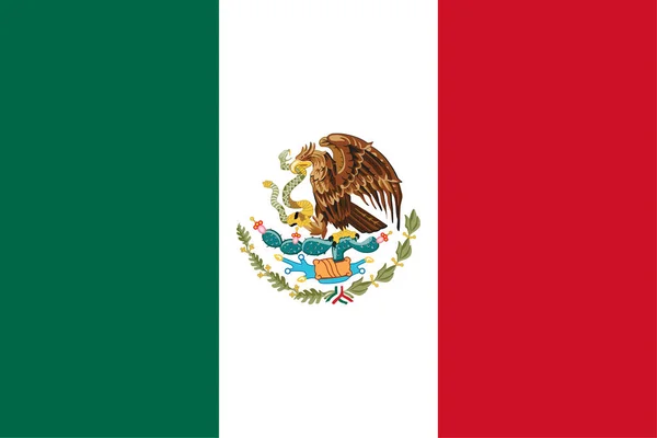Mexico flag vector — Stock Vector