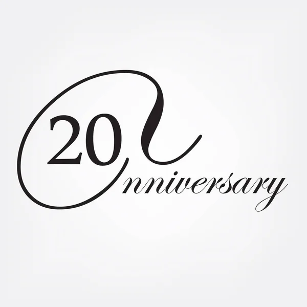 20 anos aniversário — Fotografia de Stock