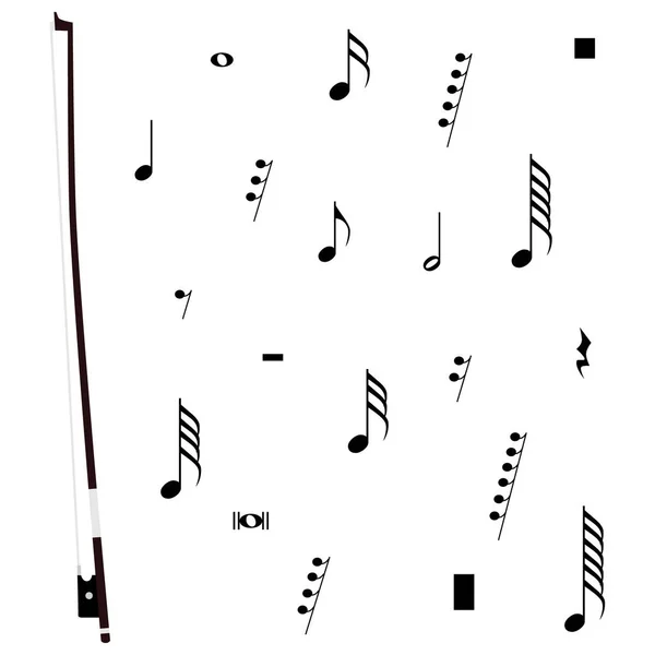 Символы музыкальной нотации — стоковое фото