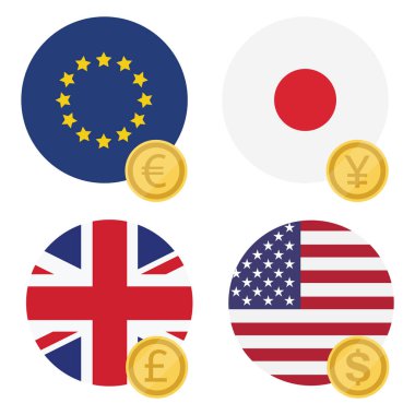 Euro, dolar, pound ve yen