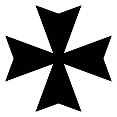 Maltese cross icon clipart