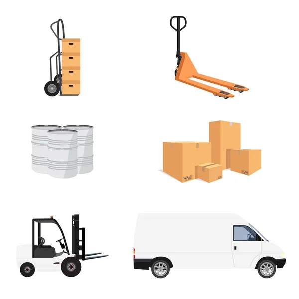 Set ikon layanan pengiriman — Stok Foto