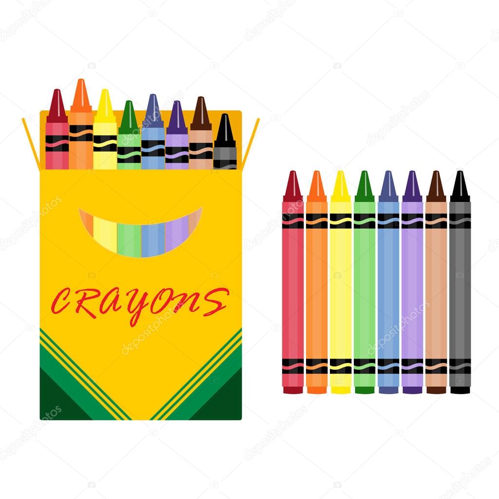 Wax crayons raster