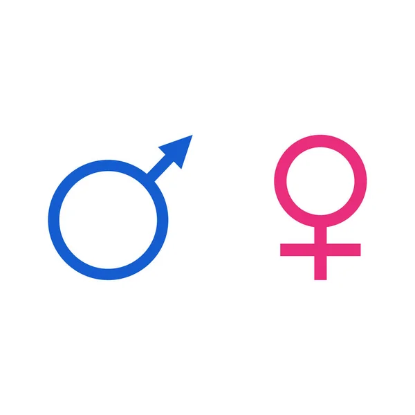 Símbolos de género raster — Fotografia de Stock