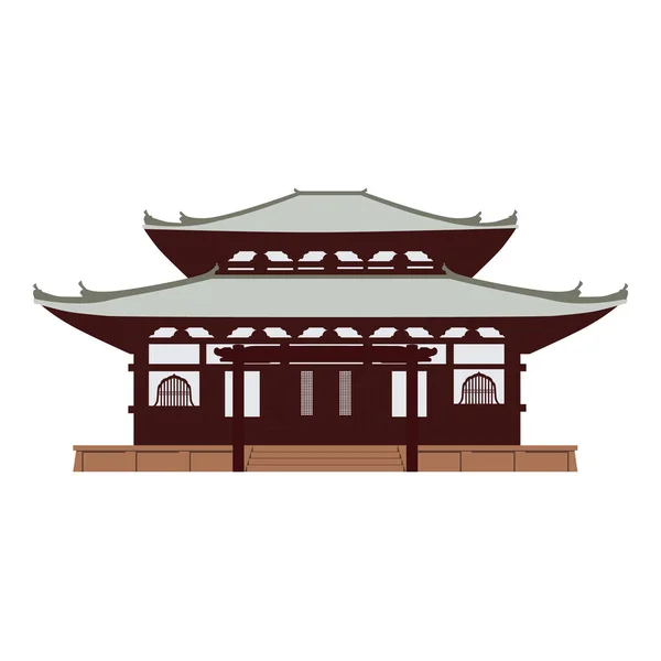 Japón templo vector — Vector de stock