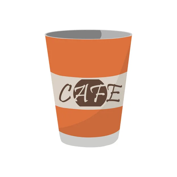 Одноразовая чашка кофе — стоковый вектор