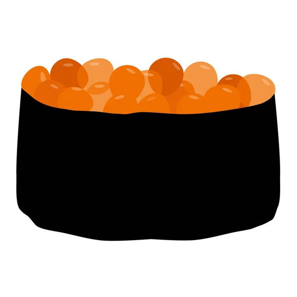 Sushi tobiko vektor — Stock Vector